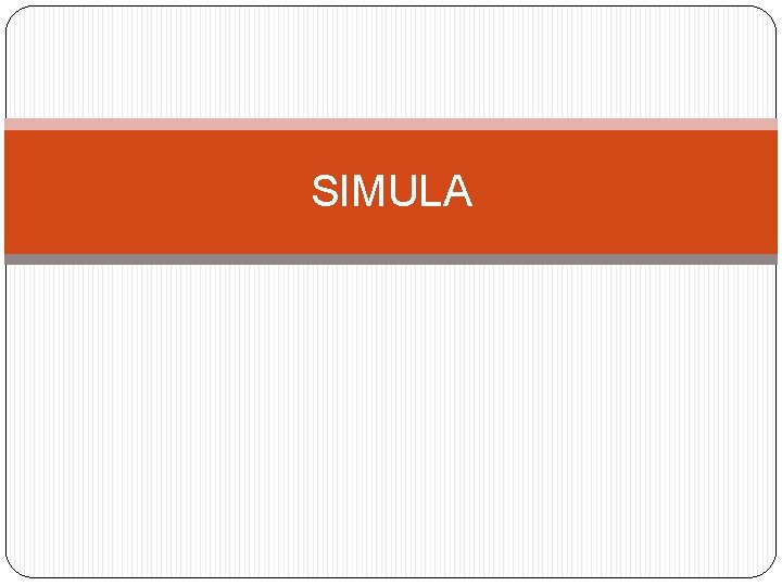 SIMULA 