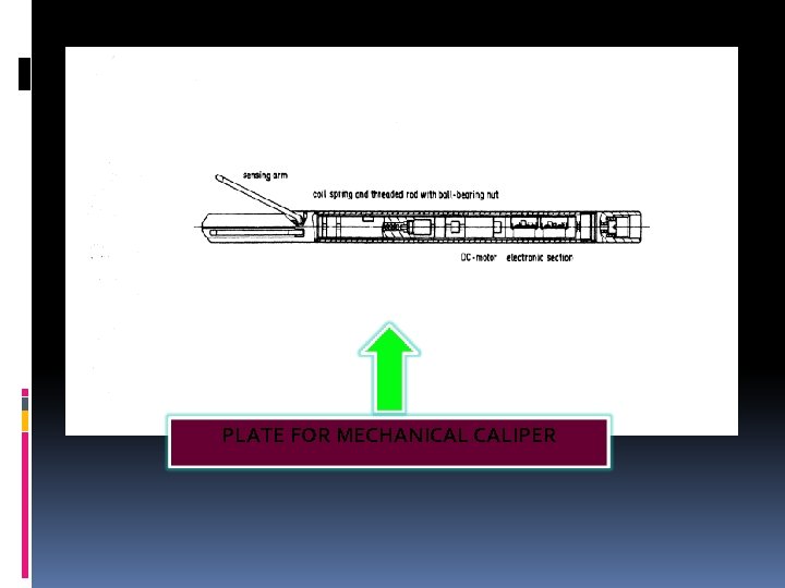 PLATE FOR MECHANICAL CALIPER 