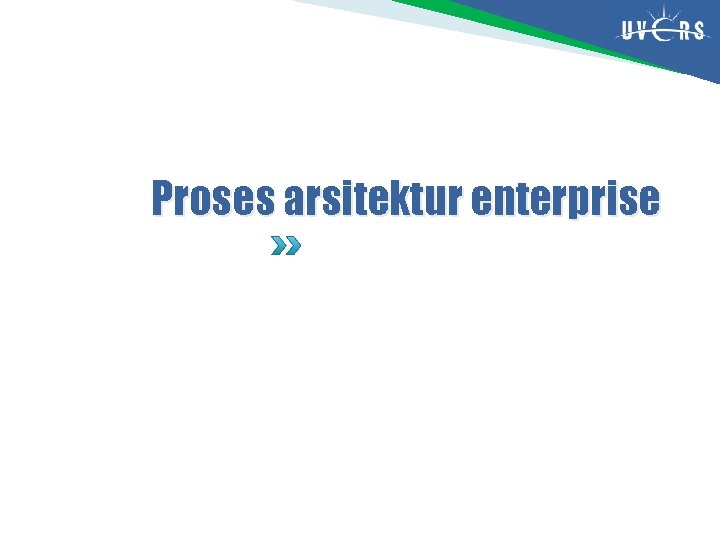 Proses arsitektur enterprise 