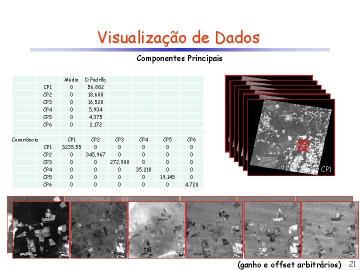 Visualização de Dados Componentes Principais CP 1 CP 2 CP 3 CP 4 CP