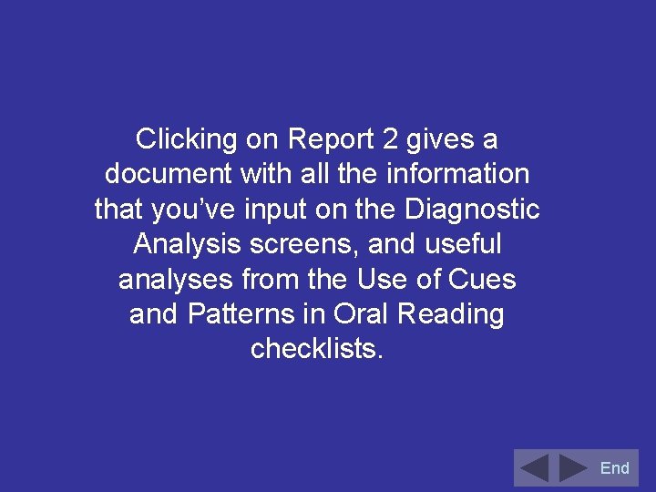 Clicking on Report 2 gives a document with all the information that you’ve input