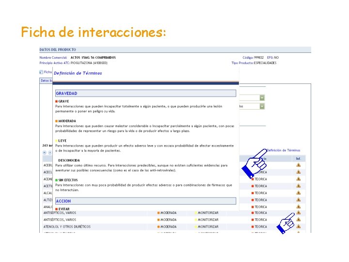 Ficha de interacciones: Ficha de interacciones: