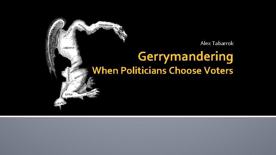 Alex Tabarrok Gerrymandering When Politicians Choose Voters 