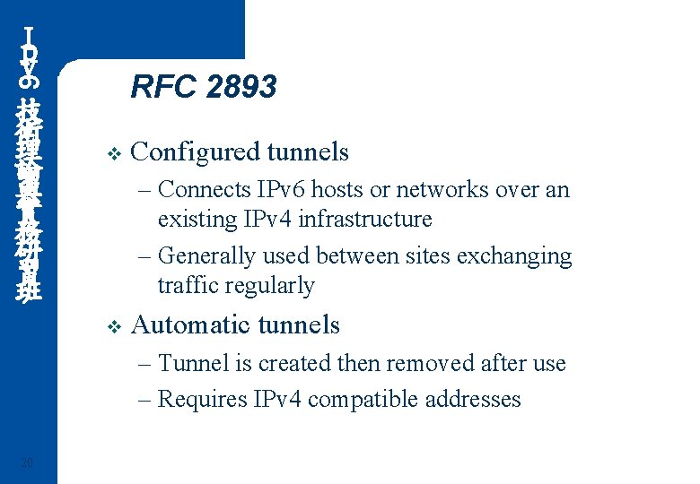 Ｉ ｐ ｖ 6 RFC 2893 技 術 理 論 與 實 務 研