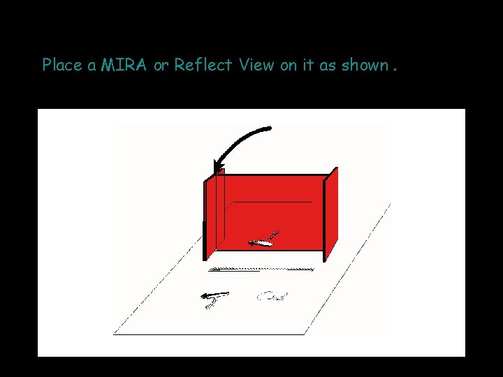 Place a MIRA or Reflect View on it as shown. 