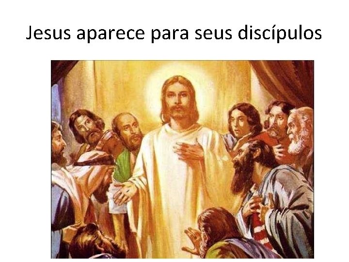 Jesus aparece para seus discípulos 