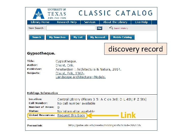 discovery record Link 