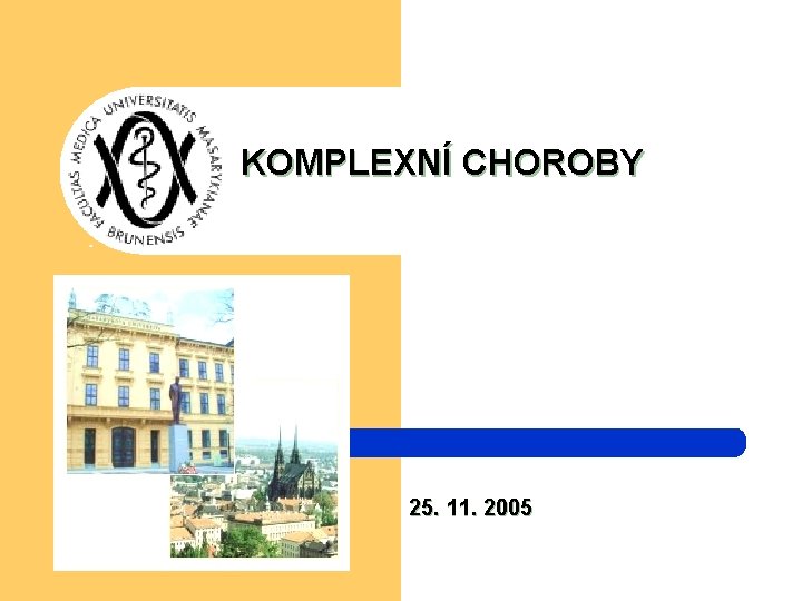  KOMPLEXNÍ CHOROBY 25. 11. 2005 