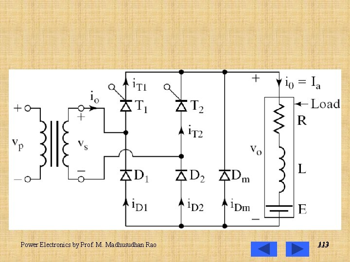 Power Electronics by Prof. M. Madhusudhan Rao 113 