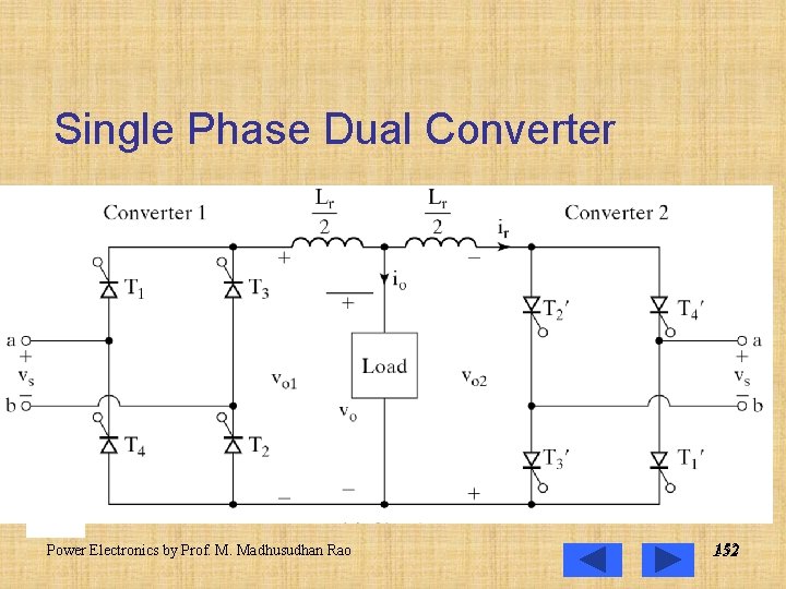 Single Phase Dual Converter Power Electronics by Prof. M. Madhusudhan Rao 152 