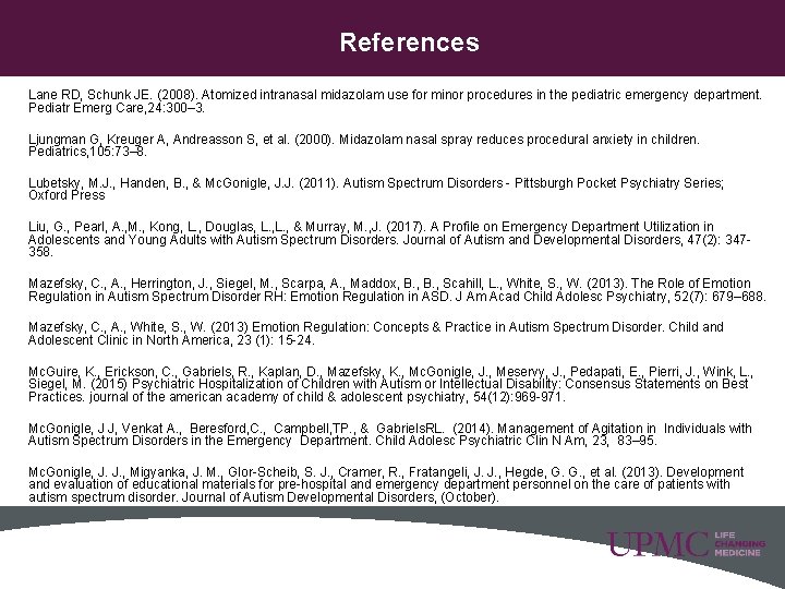 References Lane RD, Schunk JE. (2008). Atomized intranasal midazolam use for minor procedures in References Lane RD, Schunk JE. (2008). Atomized intranasal midazolam use for minor procedures in