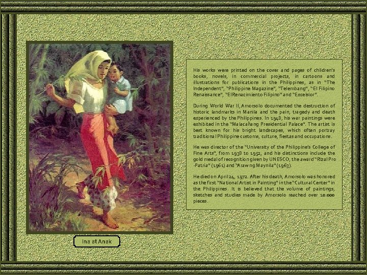 His works were printed on the cover and pages of children's books, novels, in