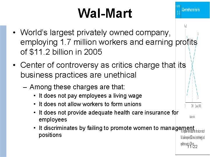 Wal-Mart • World’s largest privately owned company, employing 1. 7 million workers and earning