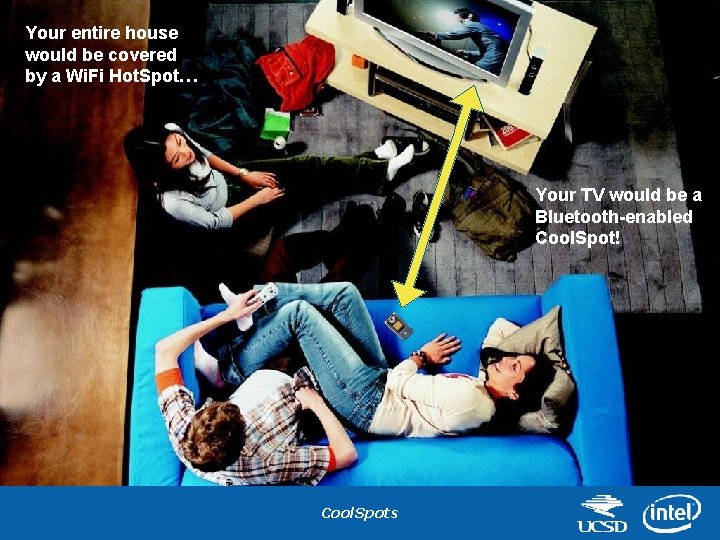 Your entire house would be covered by a Wi. Fi Hot. Spot… Your TV
