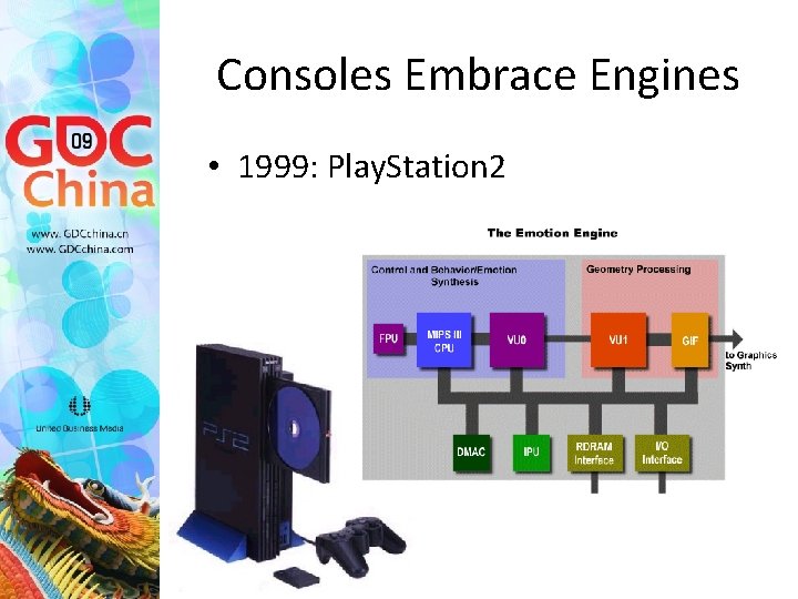 Consoles Embrace Engines • 1999: Play. Station 2 