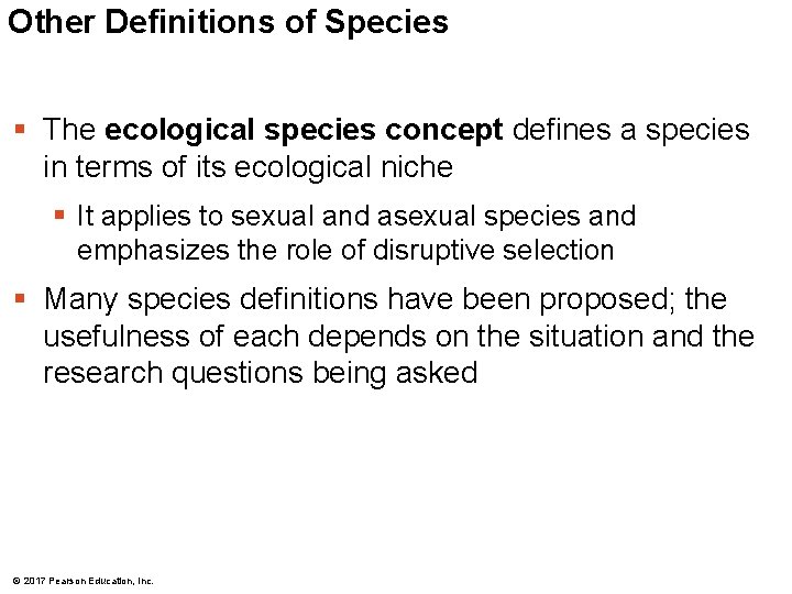 Other Definitions of Species § The ecological species concept defines a species in terms