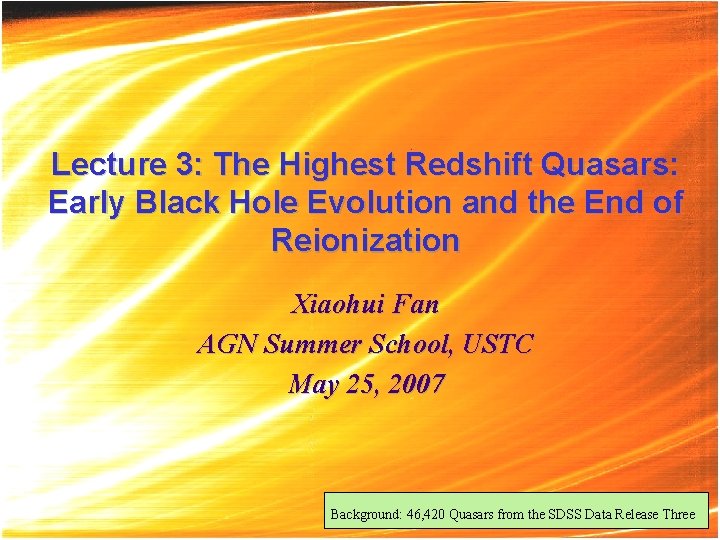 Lecture 3: The Highest Redshift Quasars: Early Black Hole Evolution and the End of