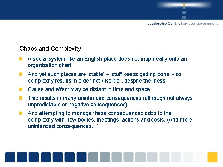 Chaos and Complexity A social system like an English place does not map neatly