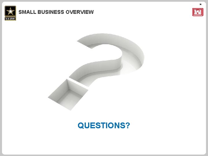 26 SMALL BUSINESS OVERVIEW QUESTIONS? 