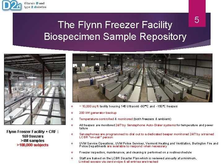 The Flynn Freezer Facility Biospecimen Sample Repository Flynn Freezer Facility + CRF : 169 The Flynn Freezer Facility Biospecimen Sample Repository Flynn Freezer Facility + CRF : 169