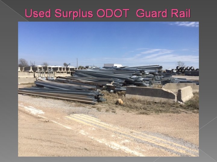 Used Surplus ODOT Guard Rail 