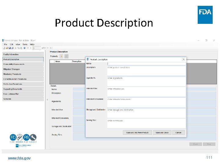 Product Description www. fda. gov 111 