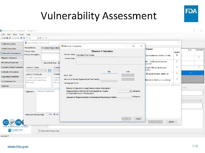 Vulnerability Assessment www. fda. gov 116 Vulnerability Assessment www. fda. gov 116
