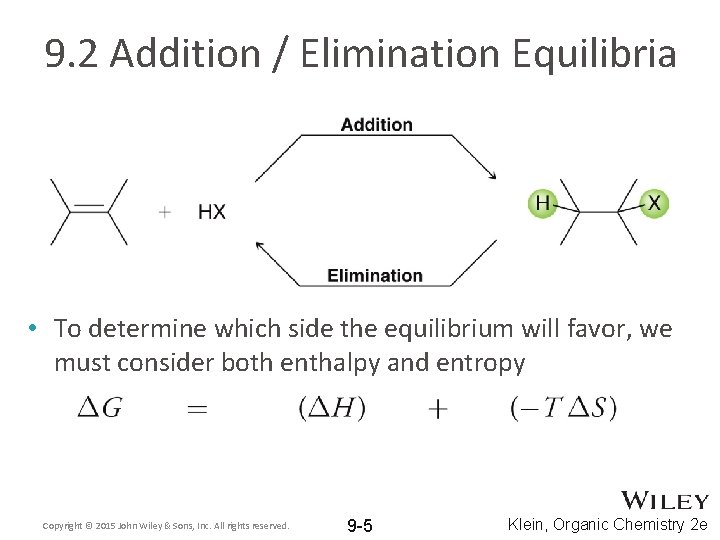 Organic Chemistry Second Edition David Klein Chapter 9