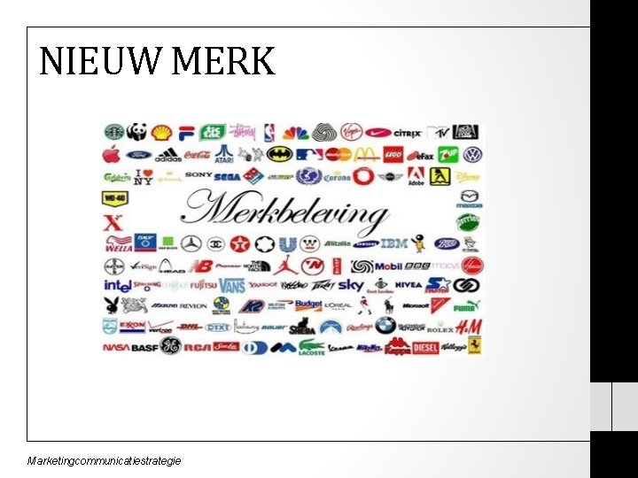 NIEUW MERK Marketingcommunicatiestrategie 