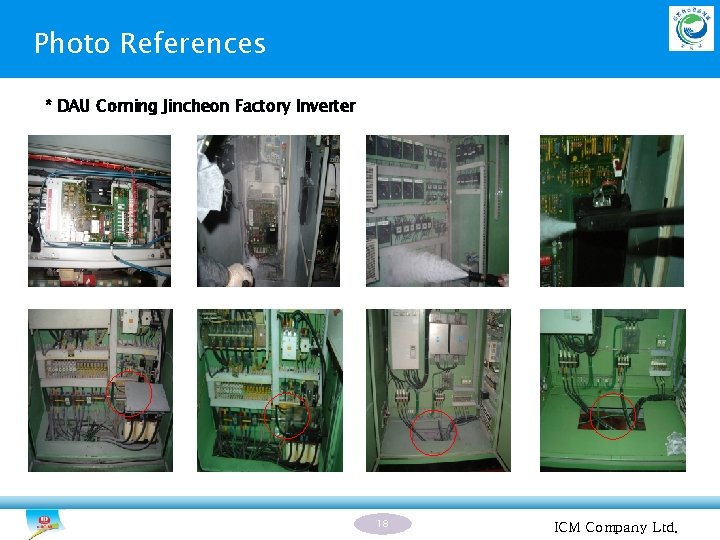 Photo References * DAU Corning Jincheon Factory Inverter 18 ICM Company Ltd. 