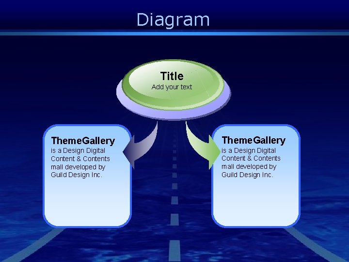 Diagram Title Add your text Theme. Gallery is a Design Digital Content & Contents