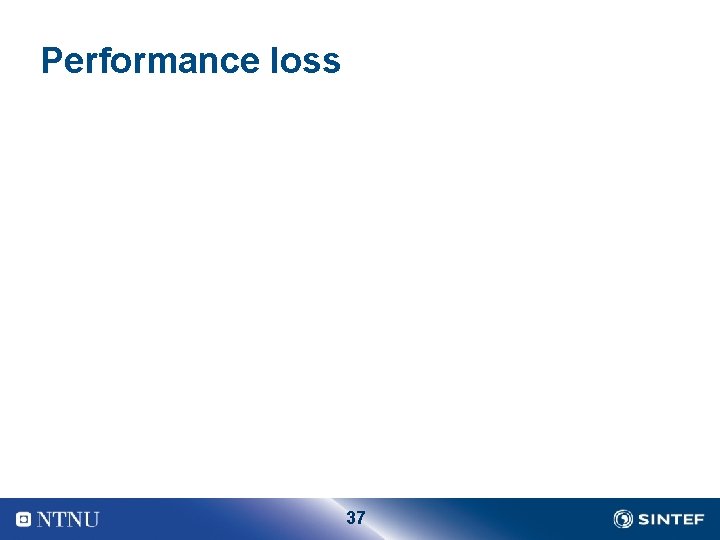 Performance loss 37 
