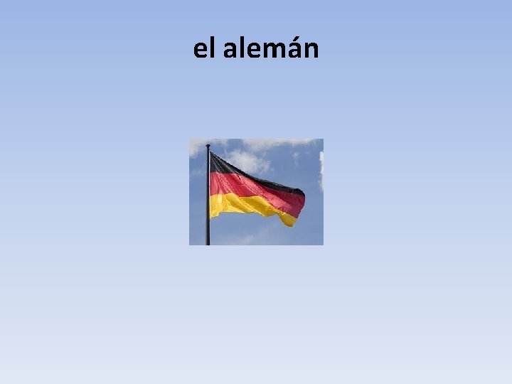 el alemán 