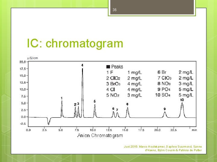 36 IC: chromatogram Juni 2016: Marco Houtekamer, Daphne Suurmond, Sanne d'Haens, Björn Cousin & 36 IC: chromatogram Juni 2016: Marco Houtekamer, Daphne Suurmond, Sanne d'Haens, Björn Cousin &