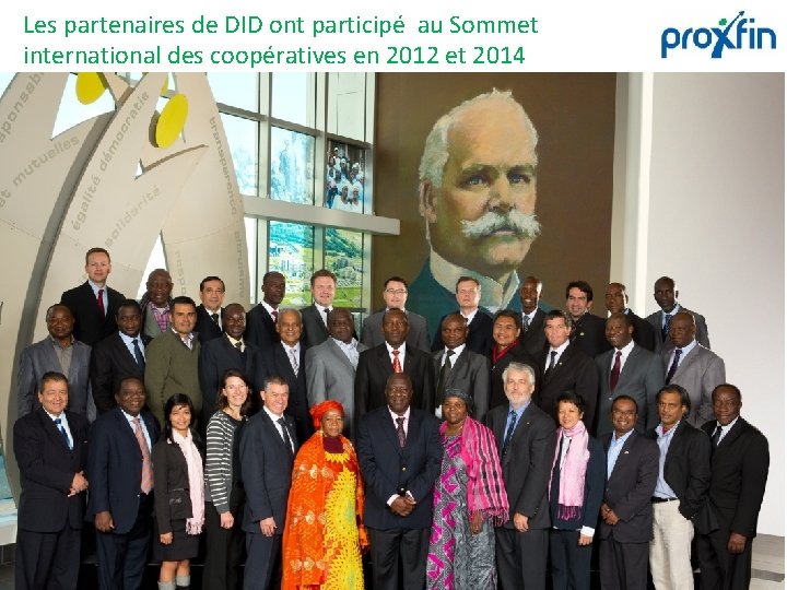 Les partenaires de DID ont participé au Sommet international des coopératives en 2012 et