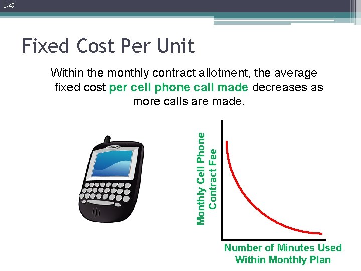 1 -49 Fixed Cost Per Unit Monthly Cell Phone Contract Fee Within the monthly