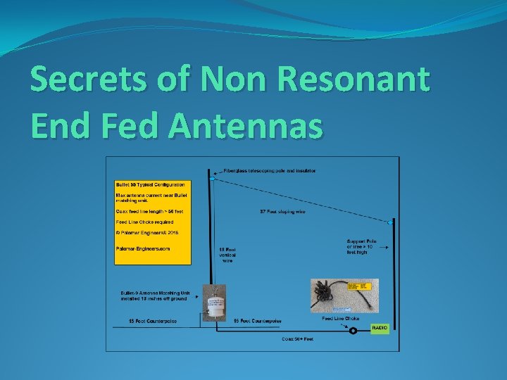 Secrets of Non Resonant End Fed Antennas 