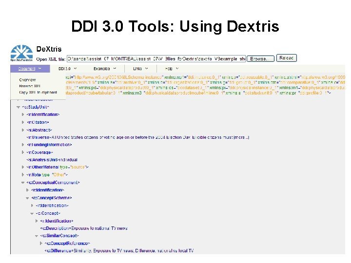 DDI 3. 0 Tools: Using Dextris 