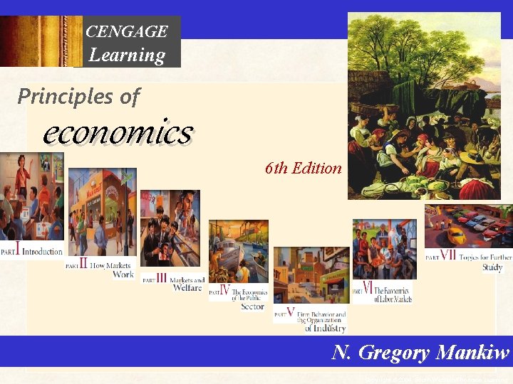 CENGAGE Learning Principles of economics 6 th Edition N. Gregory Mankiw Copyright © 2004 CENGAGE Learning Principles of economics 6 th Edition N. Gregory Mankiw Copyright © 2004
