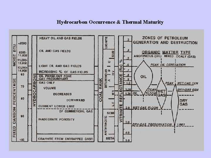 Hydrocarbon Occurrence & Thermal Maturity 