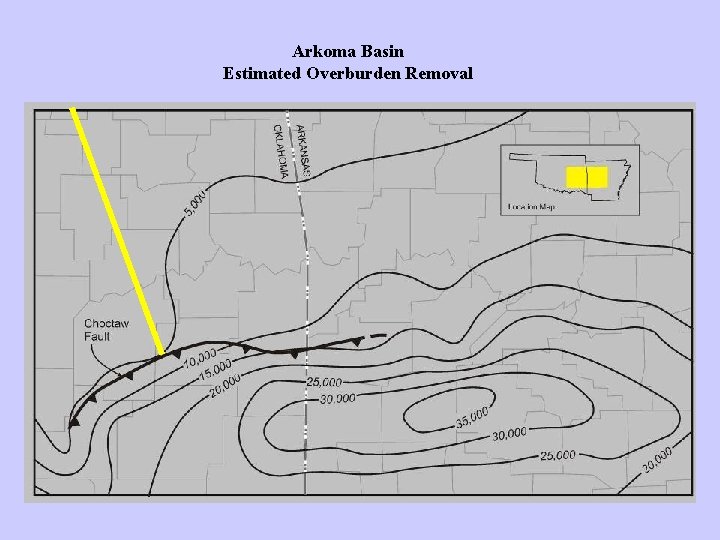 Arkoma Basin Estimated Overburden Removal 