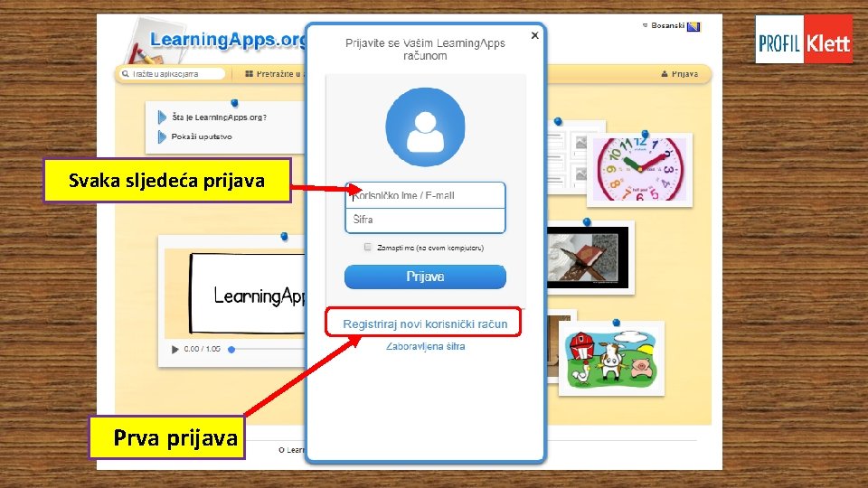 Svaka sljedeća prijava Prva prijava Svaka sljedeća prijava Prva prijava