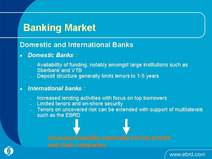 Banking Market Domestic and International Banks l Domestic Banks : – – l Availability Banking Market Domestic and International Banks l Domestic Banks : – – l Availability