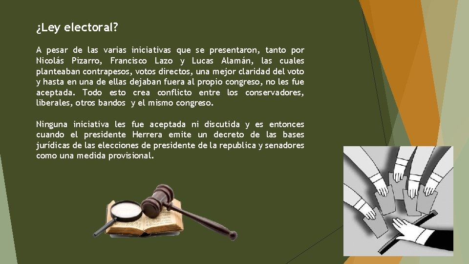 ¿Ley electoral? A pesar de las varias iniciativas que se presentaron, tanto por Nicolás