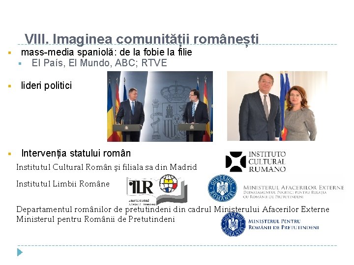 VIII. Imaginea comunității românești mass-media spaniolă: de la fobie la filie El País, El