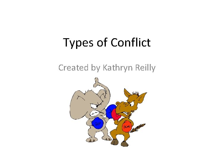 Types of Conflict Created by Kathryn Reilly 