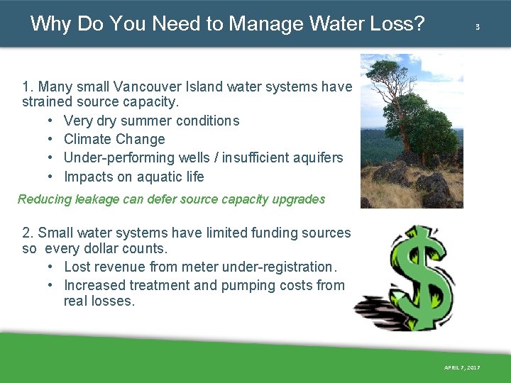 Why Do You Need to Manage Water Loss? 3 1. Many small Vancouver Island Why Do You Need to Manage Water Loss? 3 1. Many small Vancouver Island