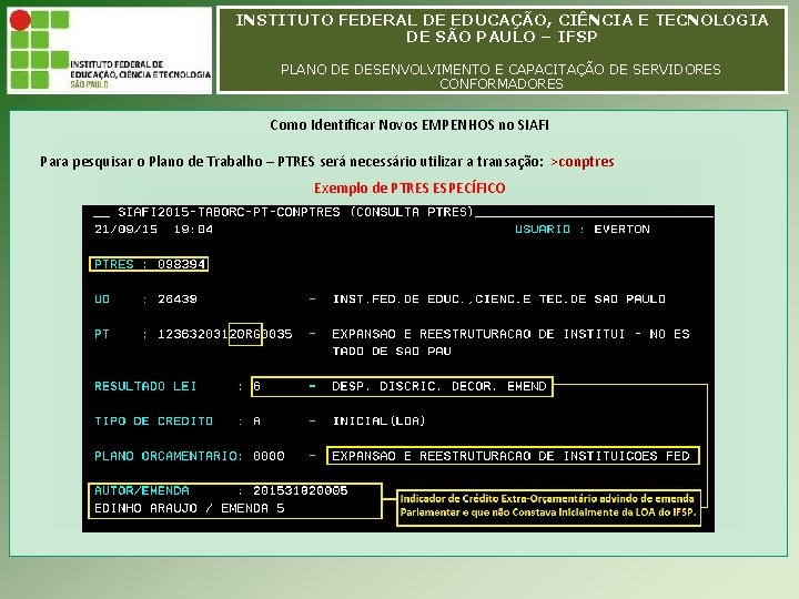 INSTITUTO FEDERAL DE EDUCAÇÃO, CIÊNCIA E TECNOLOGIA INSTITUTO FEDERAL EDUCAÇÃO, CIÊNCIA E TECNOLOGIA DEDE