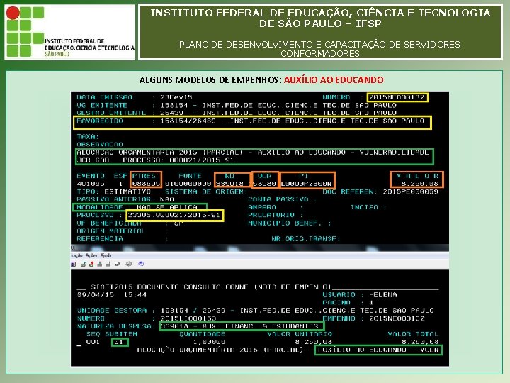 INSTITUTO FEDERAL DE EDUCAÇÃO, CIÊNCIA E TECNOLOGIA INSTITUTO FEDERAL EDUCAÇÃO, CIÊNCIA E TECNOLOGIA DEDE