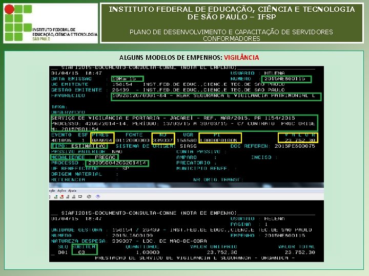 INSTITUTO FEDERAL DE EDUCAÇÃO, CIÊNCIA E TECNOLOGIA INSTITUTO FEDERAL EDUCAÇÃO, CIÊNCIA E TECNOLOGIA DEDE